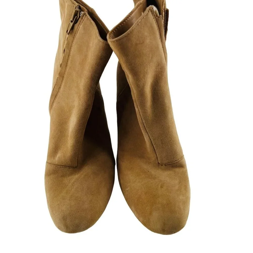 Banana Republic Zipper Heel Boots Suede‎ Ankle size 8 Women's